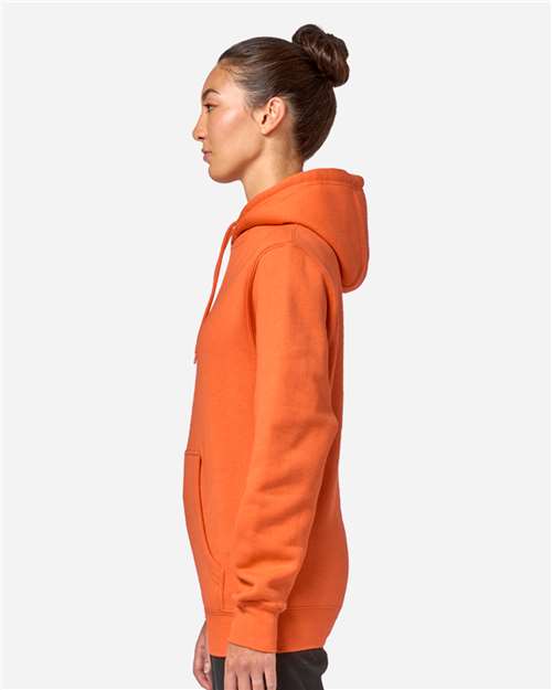 Lane Seven LS14001 Unisex Premium Hoodie Sweatshirt - Carrot - model side