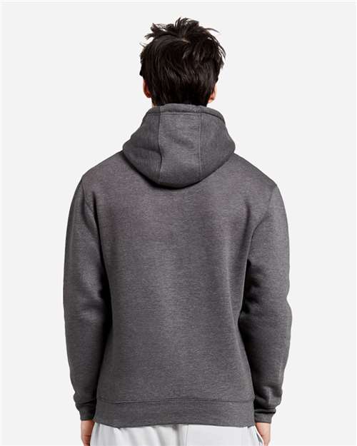 Lane Seven LS14001 Unisex Premium Hoodie Sweatshirt - Charcoal Heather - model back