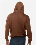 Lane Seven LS14001 Unisex Premium Hoodie Sweatshirt - Chestnut - model back