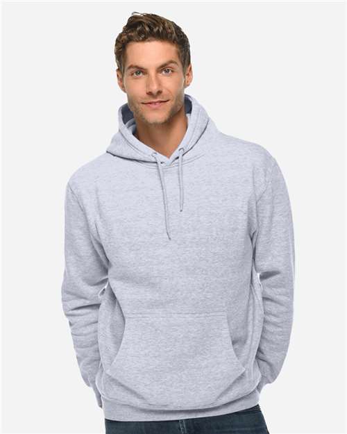 Lane Seven LS14001 Unisex Premium Hoodie Sweatshirt - Heather Grey - model front