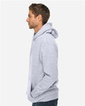 Lane Seven LS14001 Unisex Premium Hoodie Sweatshirt - Heather Grey - model side