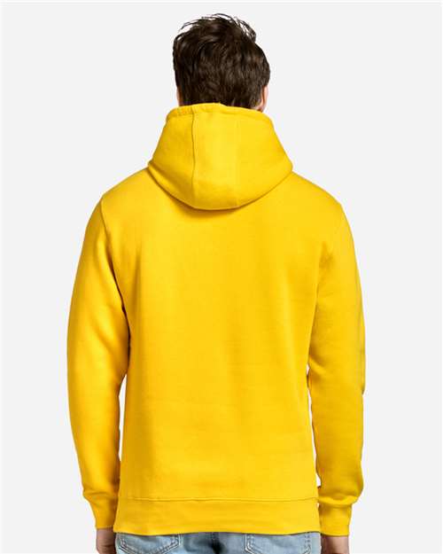 Lane Seven LS14001 Unisex Premium Hoodie Sweatshirt - Lemon - model back