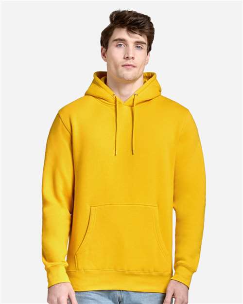 Lane Seven LS14001 Unisex Premium Hoodie Sweatshirt - Lemon - model front