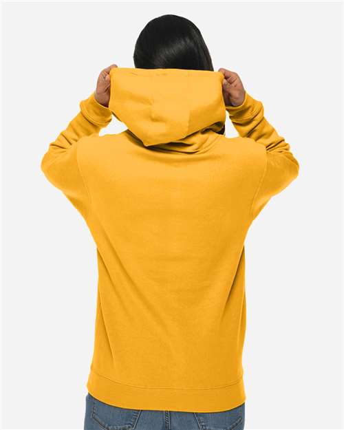 Lane Seven LS14001 Unisex Premium Hoodie Sweatshirt - Mustard - model back