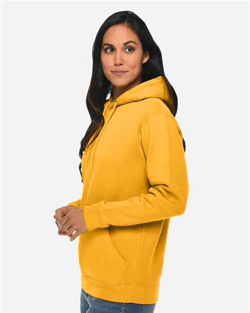 Lane Seven LS14001 Unisex Premium Hoodie Sweatshirt - Mustard - model side