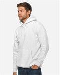 Lane Seven LS14001 Unisex Premium Hoodie Sweatshirt - Oatmeal Heather - model side