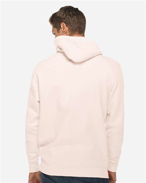 Lane Seven LS14001 Unisex Premium Hoodie Sweatshirt - Pale Pink - model back
