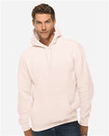 Lane Seven LS14001 Unisex Premium Hoodie Sweatshirt - Pale Pink - model front