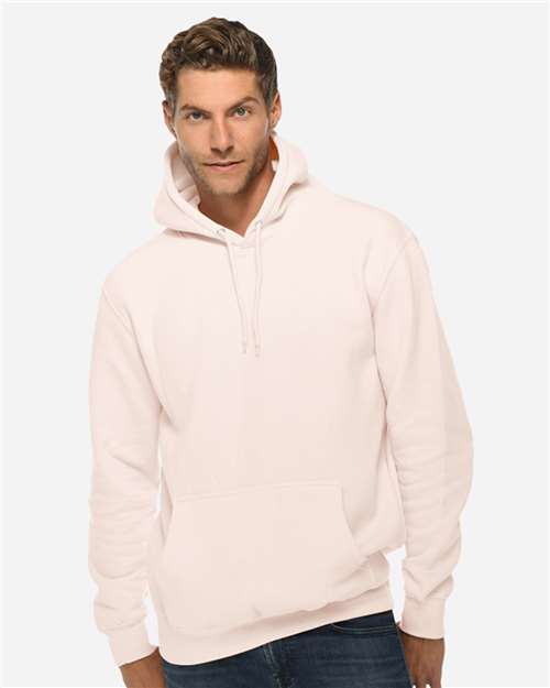 Lane Seven LS14001 Unisex Premium Hoodie Sweatshirt - Pale Pink - model front