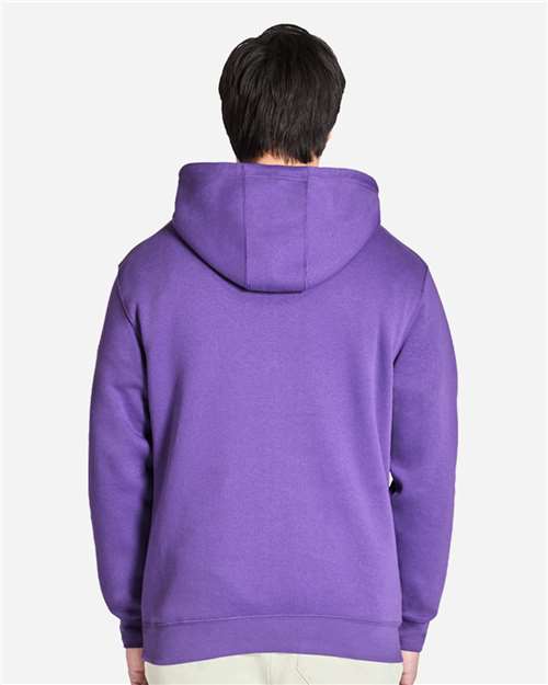 Lane Seven LS14001 Unisex Premium Hoodie Sweatshirt - Purple - model back