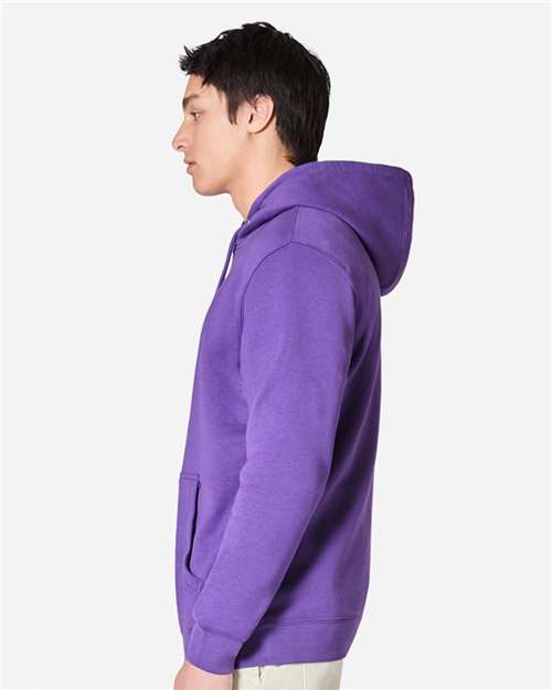 Lane Seven LS14001 Unisex Premium Hoodie Sweatshirt - Purple - model side
