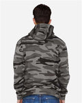 Lane Seven LS14001 Unisex Premium Hoodie Sweatshirt - Slate Camo - model back