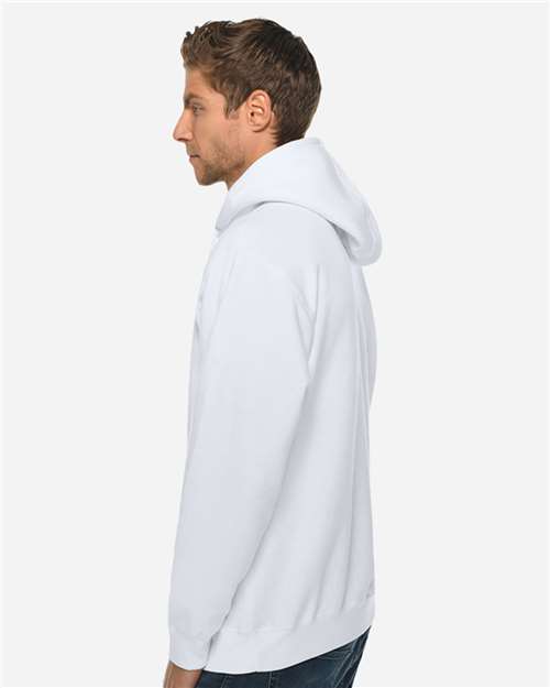 Lane Seven LS14001 Unisex Premium Hoodie Sweatshirt - White - model side