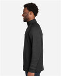 Devon & Jones DG481 Men's New Classics Charleston Quarter-Zip Pullover - Black Melange - model side