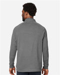 Devon & Jones DG481 Men's New Classics Charleston Quarter-Zip Pullover - Graphite Melange - model back