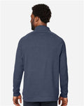 Devon & Jones DG481 Men's New Classics Charleston Quarter-Zip Pullover - Navy Melange - model back