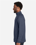 Devon & Jones DG481 Men's New Classics Charleston Quarter-Zip Pullover - Navy Melange - model side