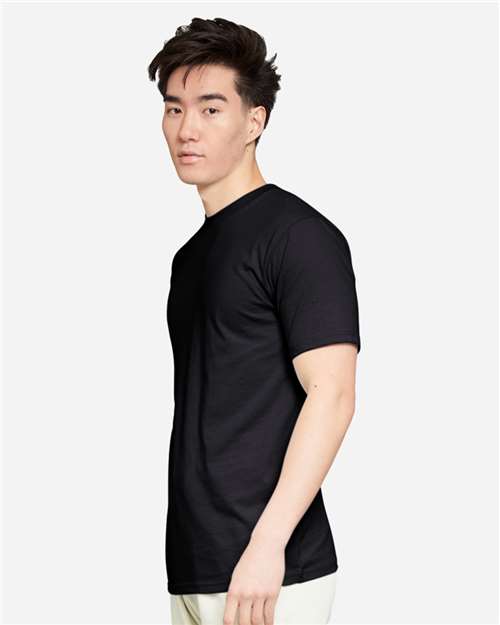 Lane Seven LS15001 Unisex Heavyweight Tee - Black - model side