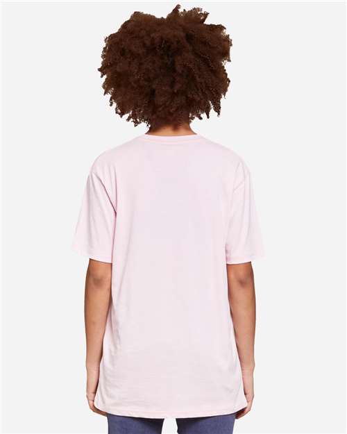 Lane Seven LS15001 Unisex Heavyweight Tee - Bubblegum Pink - model back