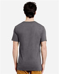 Lane Seven LS15001 Unisex Heavyweight Tee - Charcoal Heather - model back