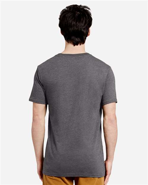 Lane Seven LS15001 Unisex Heavyweight Tee - Charcoal Heather - model back