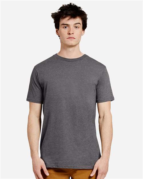 Lane Seven LS15001 Unisex Heavyweight Tee - Charcoal Heather - model front