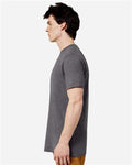 Lane Seven LS15001 Unisex Heavyweight Tee - Charcoal Heather - model side