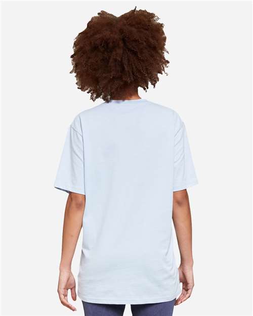 Lane Seven LS15001 Unisex Heavyweight Tee - Dusty Blue - model back