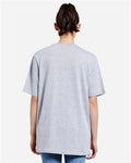 Lane Seven LS15001 Unisex Heavyweight Tee - Heather Grey - model back