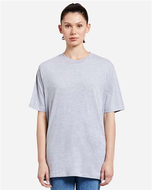 Lane Seven LS15001 Unisex Heavyweight Tee - Heather Grey - model front