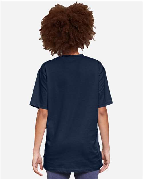 Lane Seven LS15001 Unisex Heavyweight Tee - Navy - model back
