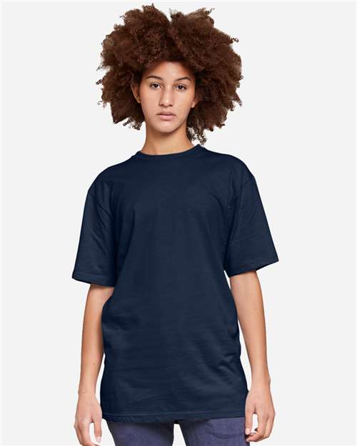 Lane Seven LS15001 Unisex Heavyweight Tee - Navy - model front