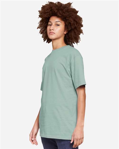 Lane Seven LS15001 Unisex Heavyweight Tee - Seafoam - model side