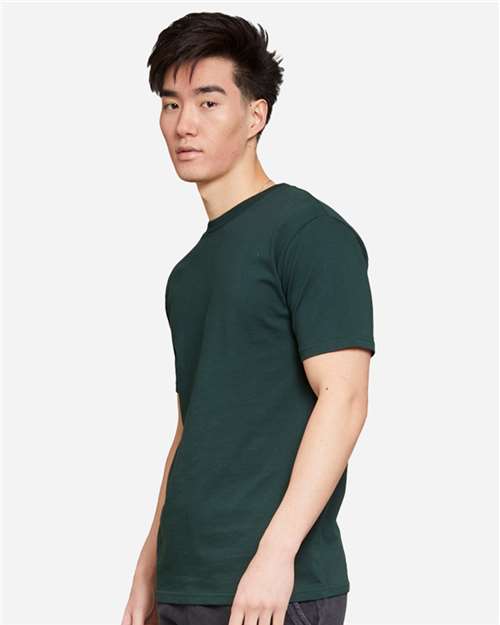 Lane Seven LS15001 Unisex Heavyweight Tee - Sport Green - model side