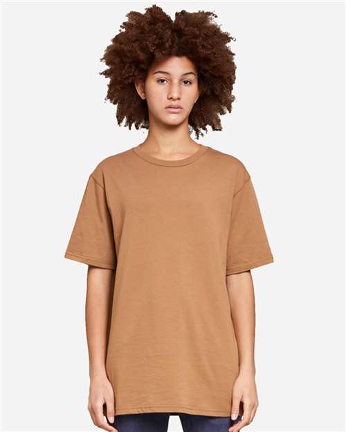 Lane Seven LS15001 Unisex Heavyweight Tee - Toasted Coconut - model front