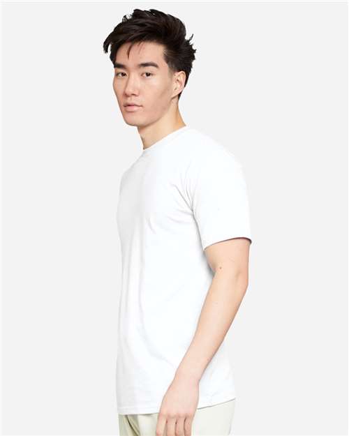 Lane Seven LS15001 Unisex Heavyweight Tee - White - model side