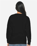 Lane Seven LS14004 Unisex Premium Crewneck Sweatshirt - Black - model back