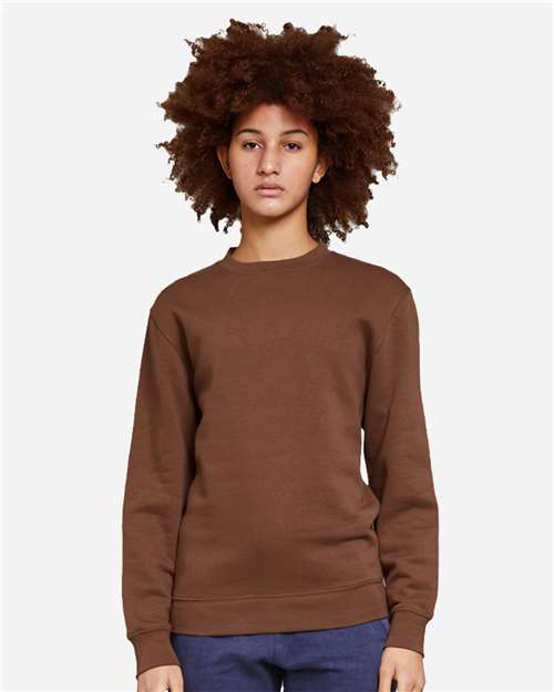 Lane Seven LS14004 Unisex Premium Crewneck Sweatshirt - Chestnut - model front