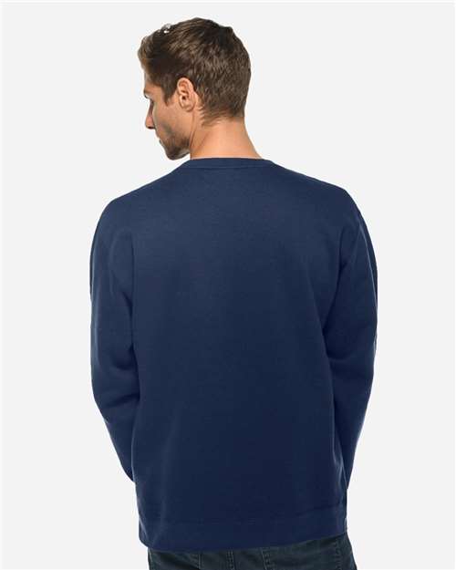 Lane Seven LS14004 Unisex Premium Crewneck Sweatshirt - Navy - model back