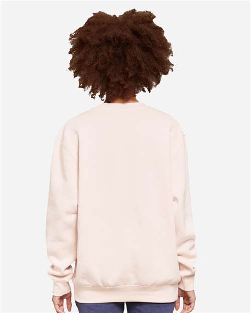 Lane Seven LS14004 Unisex Premium Crewneck Sweatshirt - Pale Pink - model back