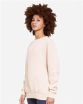 Lane Seven LS14004 Unisex Premium Crewneck Sweatshirt - Pale Pink - model side