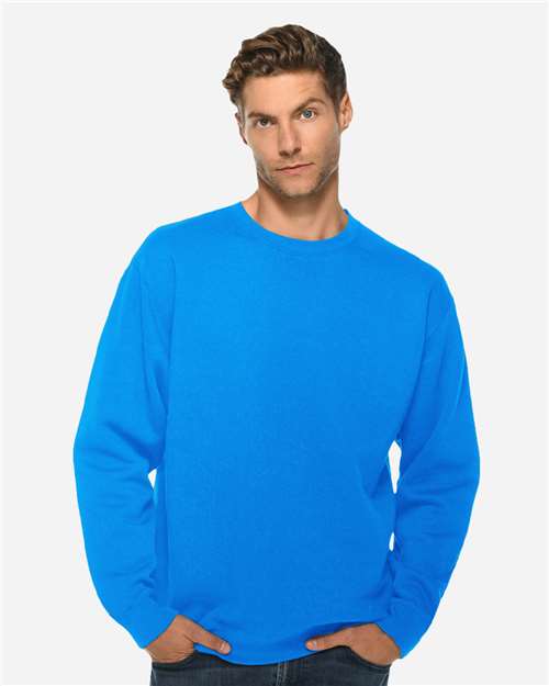 Lane Seven LS14004 Unisex Premium Crewneck Sweatshirt - Royal - model front
