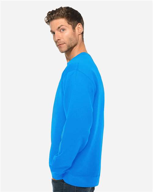 Lane Seven LS14004 Unisex Premium Crewneck Sweatshirt - Royal - model side