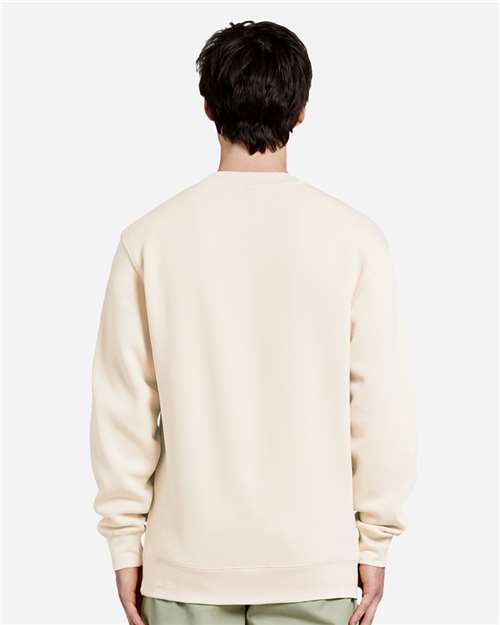 Lane Seven LS14004 Unisex Premium Crewneck Sweatshirt - Sandshell - model back