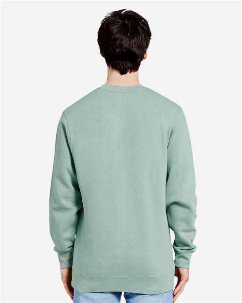 Lane Seven LS14004 Unisex Premium Crewneck Sweatshirt - Seafoam - model back