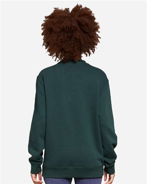 Lane Seven LS14004 Unisex Premium Crewneck Sweatshirt - Sport Green - model back