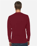 Lane Seven LS15009 Unisex Heavyweight Long Sleeve Tee - Burgundy - model back
