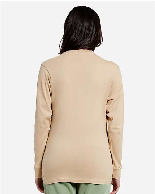 Lane Seven LS15009 Unisex Heavyweight Long Sleeve Tee - Mushroom - model back