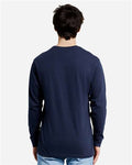 Lane Seven LS15009 Unisex Heavyweight Long Sleeve Tee - Navy - model back