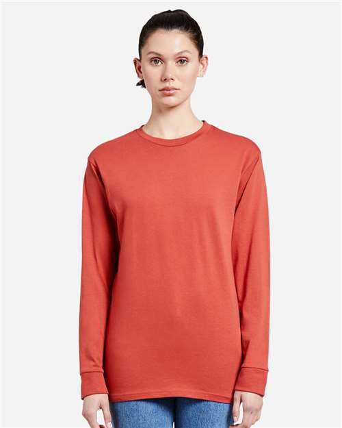 Lane Seven LS15009 Unisex Heavyweight Long Sleeve Tee - Paprika - model front